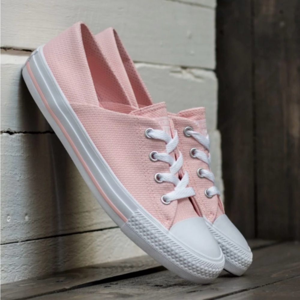 Converse Light Pink Canvas Sneakers
